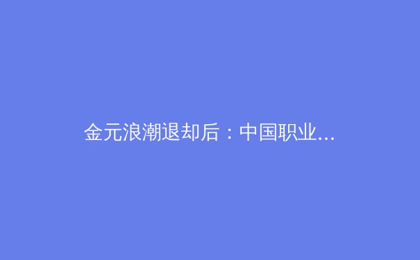 金元浪潮退却后：中国职业体育联赛的价值重构与未来路径 - 3